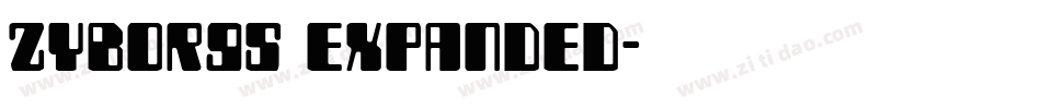 Zyborgs Expanded字体转换